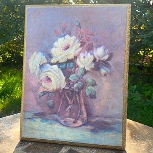 Vintage Oil Acrylic Lola Ades Painting